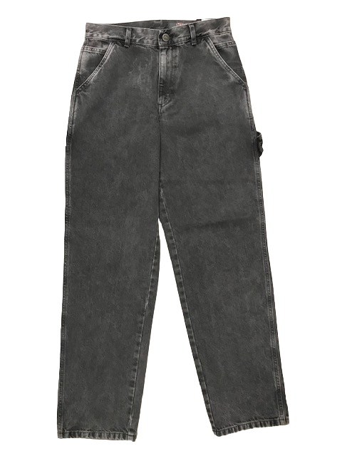 The Blue Skin Pantalone Jeans Baggy Slim Workwear Command-B BLAK OMS nero