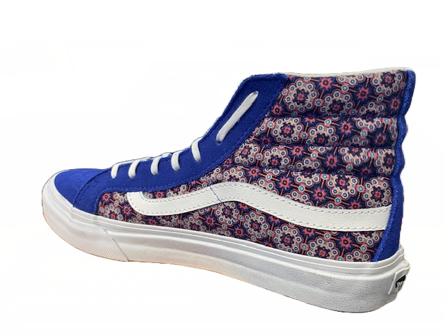 Vans scarpa sneakers da donna SK8-HI Slim VN-0 XH7DY1 bluette fantasia