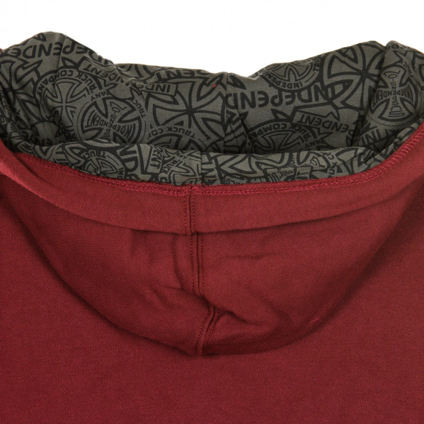 Independent Array men's hoodie INA-HDY-417 burgundy