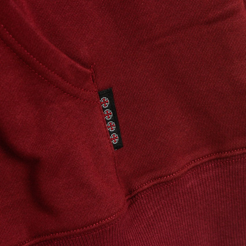 Independent Array men's hoodie INA-HDY-417 burgundy
