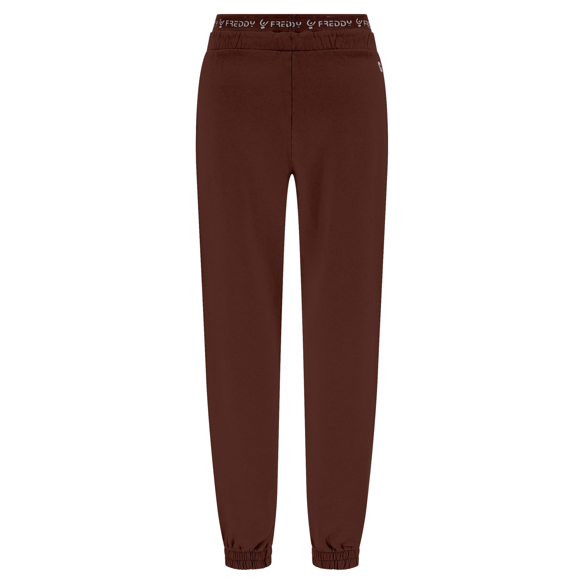 Freddy Pantaloni sportivi in felpa garzata con elastico JOGGER1C024X M79X Chocolate Fondant Direct Dyed