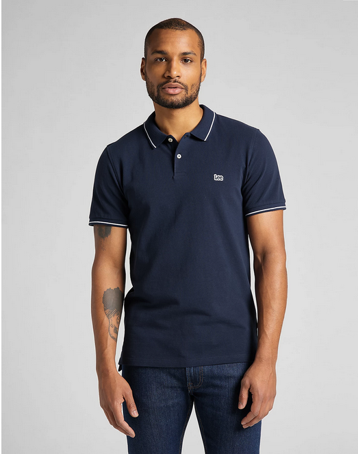 Lee Polo in Pique da uomo manica corta L61ARL35 blu