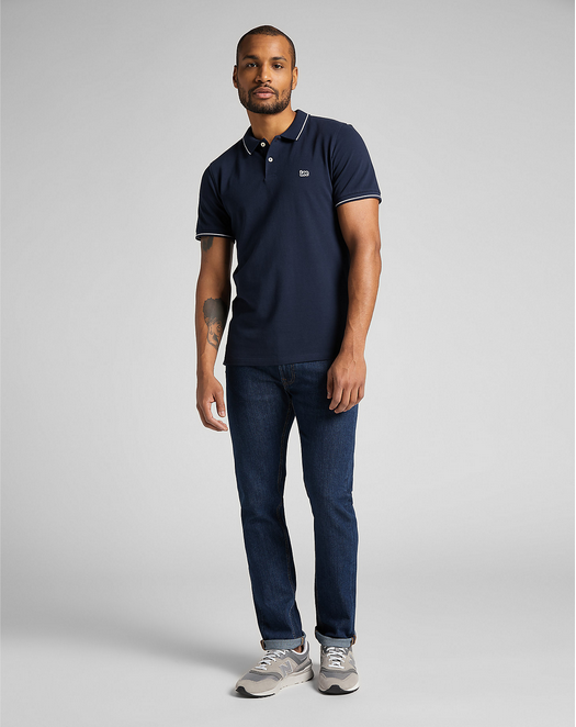 Lee Polo in Pique da uomo manica corta L61ARL35 blu