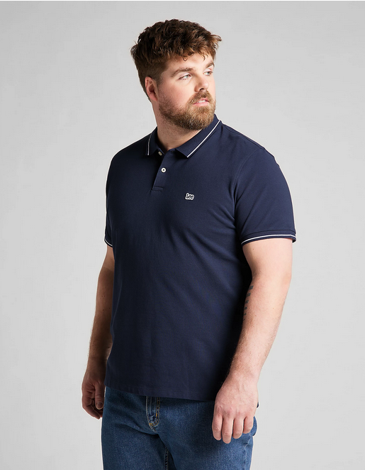 Lee Polo in Pique da uomo manica corta L61ARL35 blu