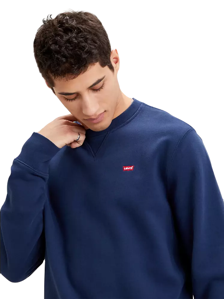 Levi's Felpa Girocollo da uomo Housemark Original 359090001 blu