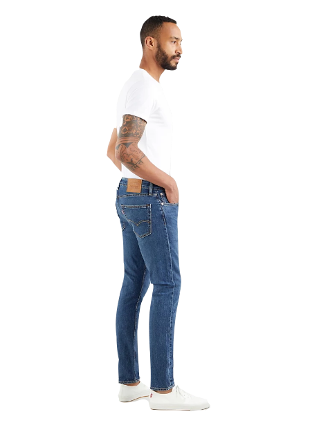 Levi's pantalone jeans da uomo 512 Slim Taper 288330850 blu medio