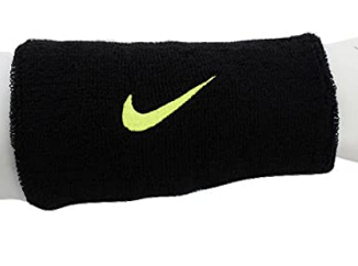 Nike Swoosh long sweatband Wristbands NNN05023OS 023 Black/Grey