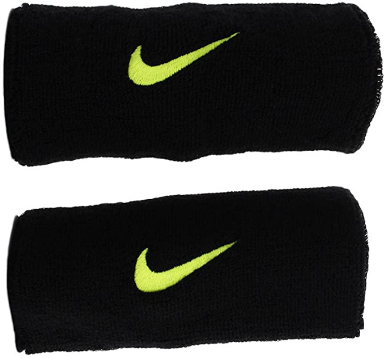 Nike Swoosh long sweatband Wristbands NNN05023OS 023 Black/Grey