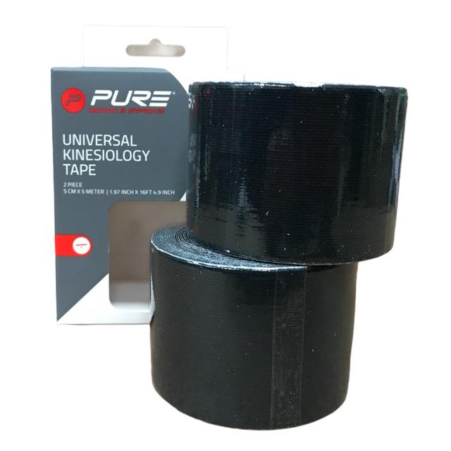 Pure 2Improve KINESIOLOGY TAPE 5x5 cm black (2 rotoli)