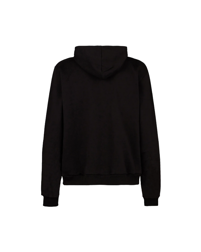 Phobia Felpa con cappuccio nera con Fulmini grigio chiaro PH00350BLGRLB