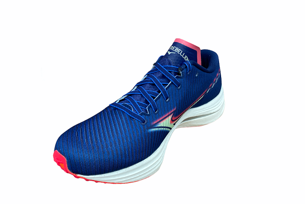 Mizuno men's running shoe Wave Rebellion J1GC211783 light blue-pink