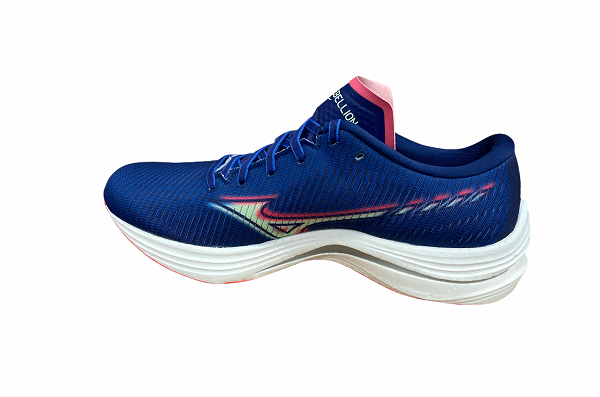Mizuno men's running shoe Wave Rebellion J1GC211783 light blue-pink