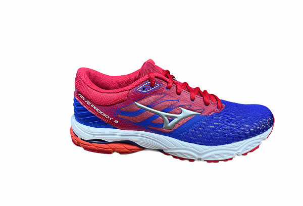 Mizuno women's running shoe Wave Prodigy 3 J1GD201004 bluette-silver-pink