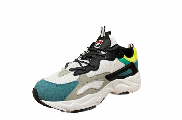 Fila scarpa sneakers da uomo Ray Tracer 1010685.13C bianco-nero-grigio