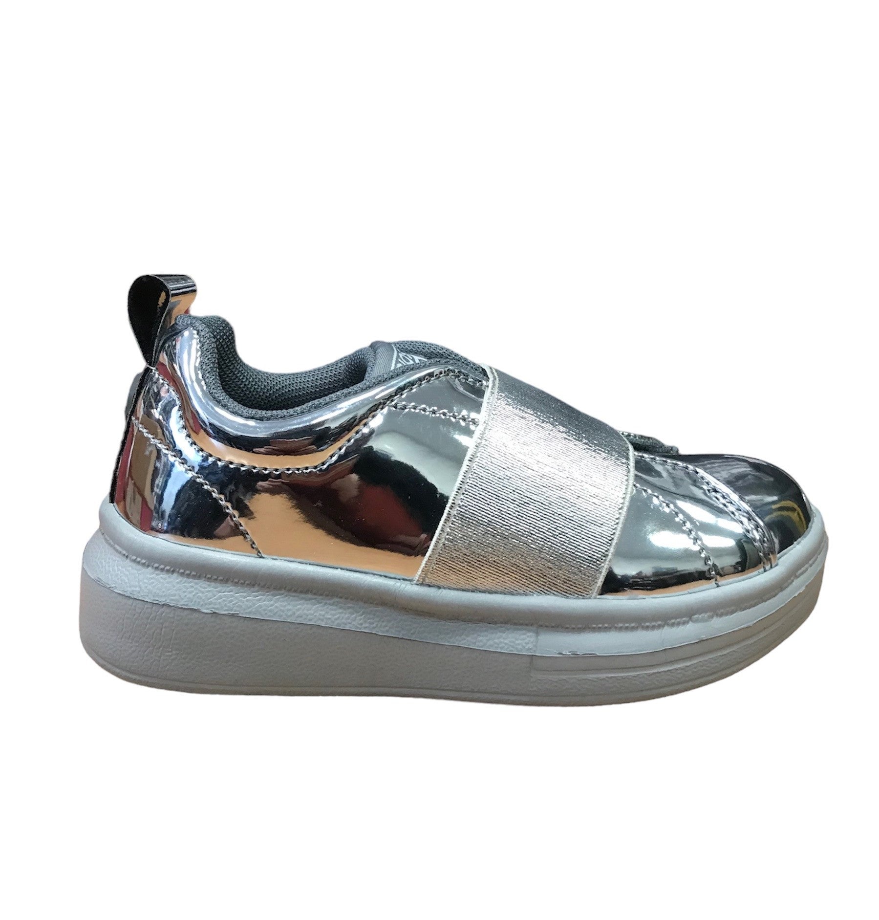 Gioseppo scarpe da bambina slip-on effetto vernice 41884 pewter