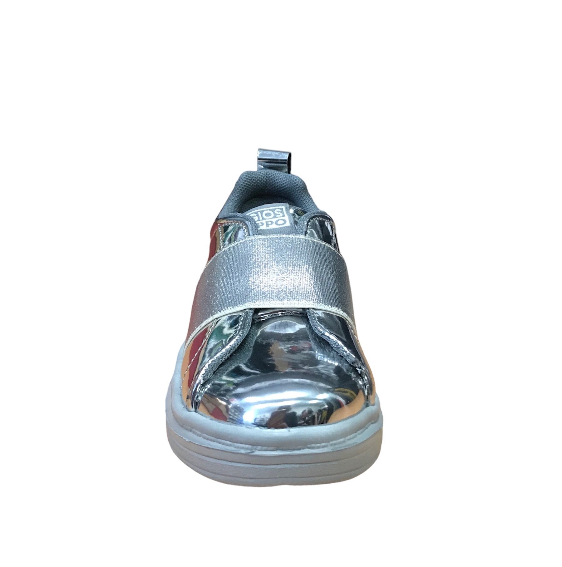 Gioseppo scarpe da bambina slip-on effetto vernice 41884 pewter