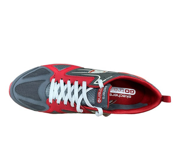 Skechers men's trainers Go Train 53503 CCRD red grey