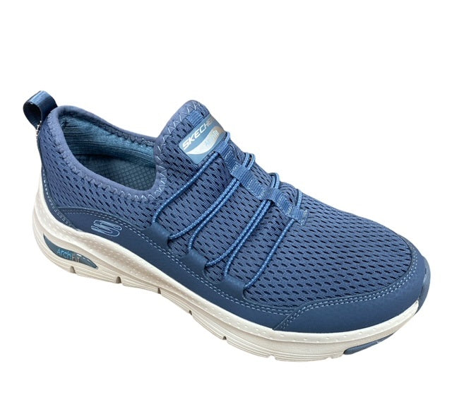 Skechers women's sneakers shoe Arch Fit Lucky Thoughts 149056 NVY blue