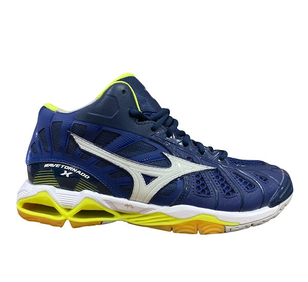 Mizuno men's volleyball shoe Wave Tornado X Mid V1GA161771 black-blue