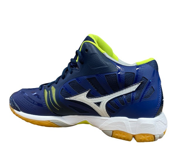 Mizuno men's volleyball shoe Wave Tornado X Mid V1GA161771 black-blue