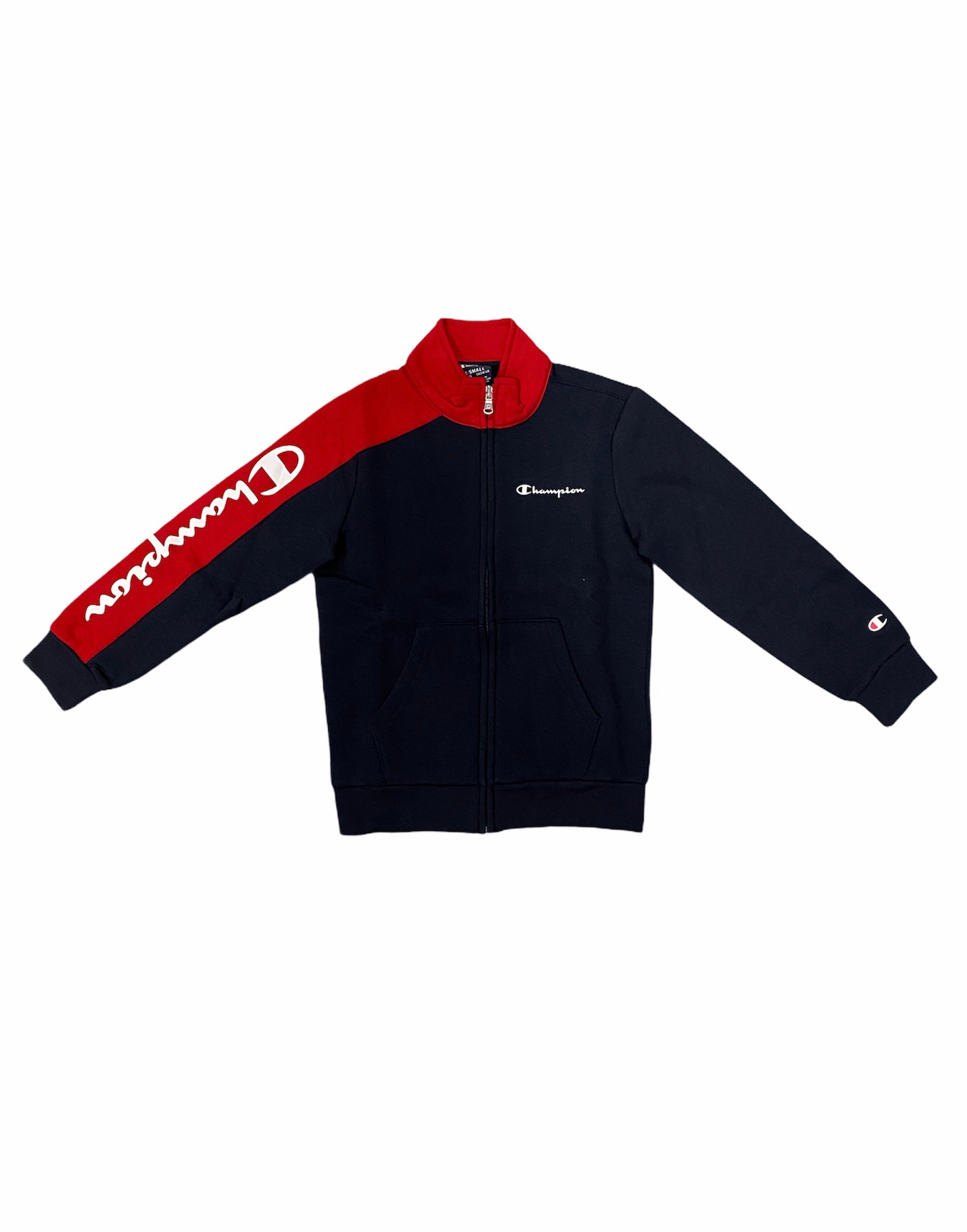 Champion Full Zip boy's tracksuit 305816 BS501 NNY blue-red