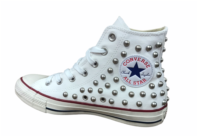 Converse Distressed with Studs 160959C white
