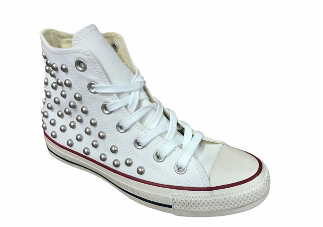 Converse Distressed with Studs 160959C white