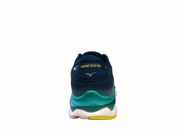 Mizuno scarpa da corsa da uomo Wave Sky 5 J1GC210207 blu-argento