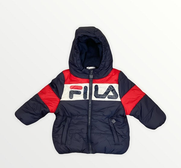 Fila giubbotto da bambino Liam Puff 689073 G06 blu rosso bianco