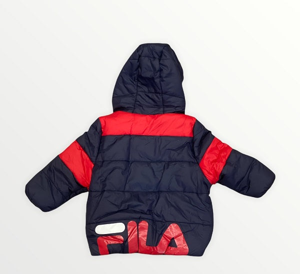 Fila giubbotto da bambino Liam Puff 689073 G06 blu rosso bianco