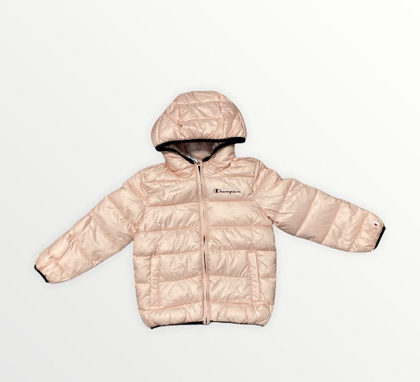 Champion piumino con cappuccio da bambina 305826 PS157 PKN rosa