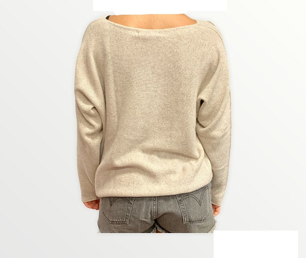 Trez Maglia donna Makeda-LCP M44592 551 beige