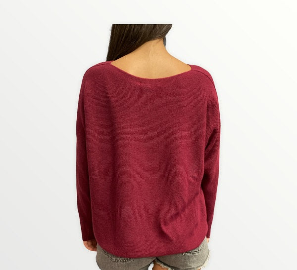 Trez Maglia donna Makeda-LCP M44592 553 rubino