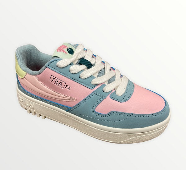 Fila scarpa sneakers da ragazza FXVentuno Low 1011351.52P pesca rosa-celeste