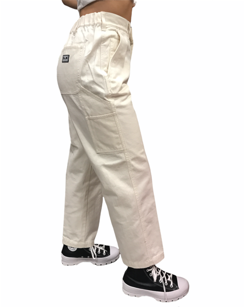Obey Pantalone da donna Carpenter 242020085 bianco