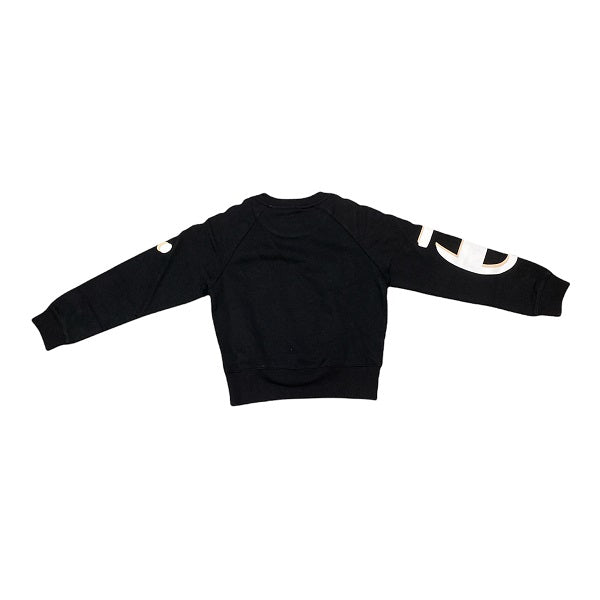 Champion Felpa Girocollo da bambino con stampa sulla manica 404211 nero