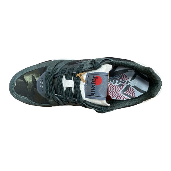 Lotto Leggenda Tokyo Shibuya Camo low sneakers for men 217140 27J green-black