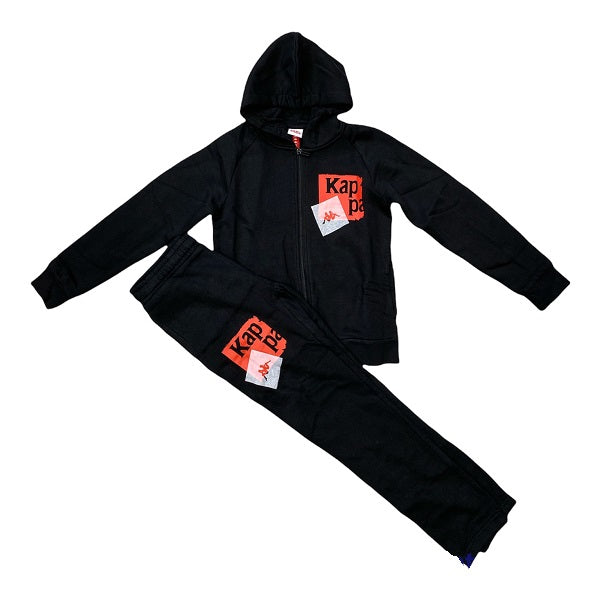 Kappa Tracksuit Boy Authentic Feel 311CJFW A0K black