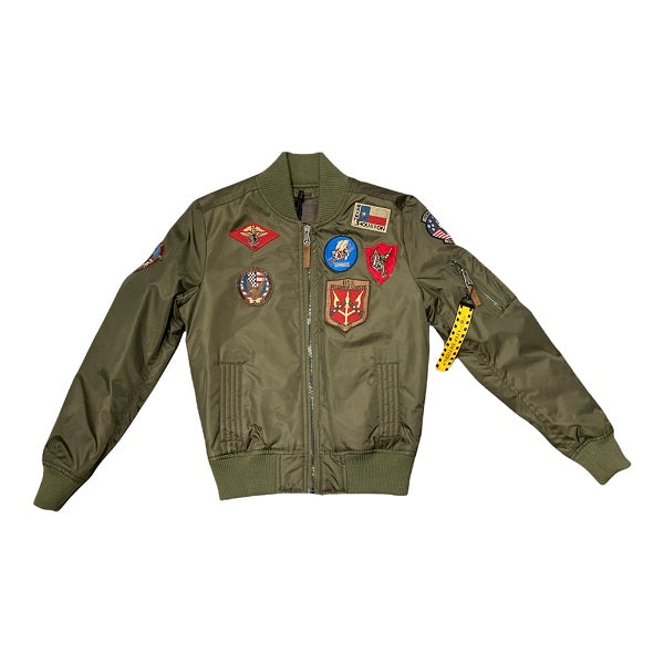 Top Gun giubbotto bomber da donna Hollywood 51678 52387 146 verde militare