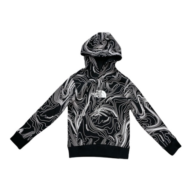 The North Face Felpa con cappuccio Junior NF0A7R1H5P61 black topographic
