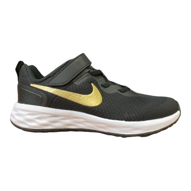 Nike scarpa da ginnastica Revolution 6 DD1095 002 black-metallic gold-white
