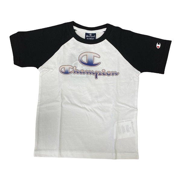 Champion complete T-shirt+Short 305987 WW001 WHT/NBK white-black