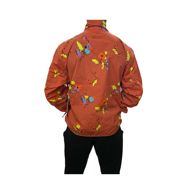 Obey giacca reversibile da uomo Digital 121800495 arancio ginger-lilla