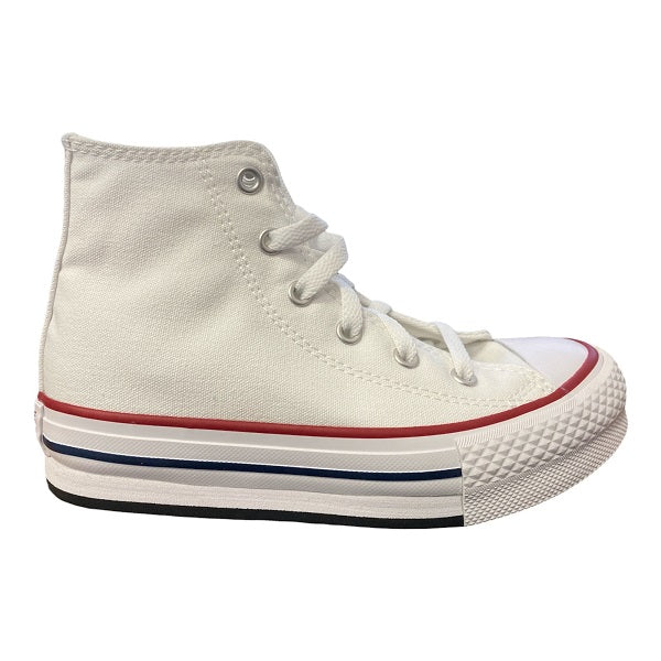 Converse scarpa sneakers da ragazzi Chuck Taylor All Star Lift Platform 372860C bianco-nero