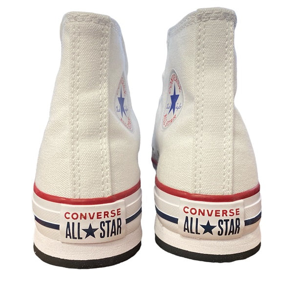 Converse scarpa sneakers da ragazzi Chuck Taylor All Star Lift Platform 372860C bianco-nero