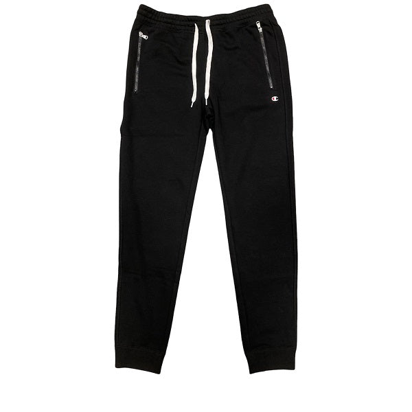 Champion Pantalone garzato con zip alle tasche e polsino al fondo gamba 217425 KK001 NBK black