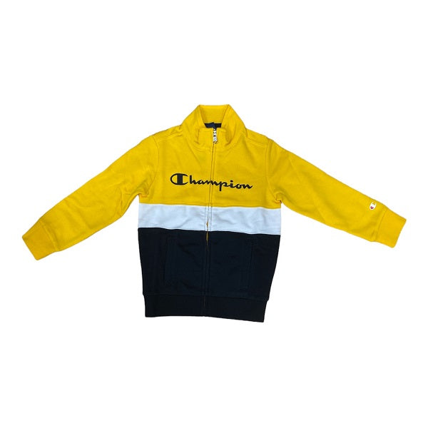 Champion Full Zip brushed sports suit for boys 306036 YS011 LCO yellow white black