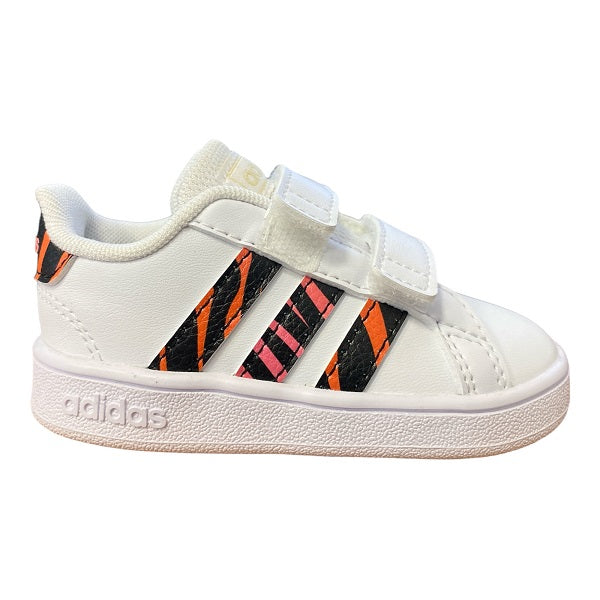 Adidas children's sneakers Grand Court CF I GZ1079 white-black
