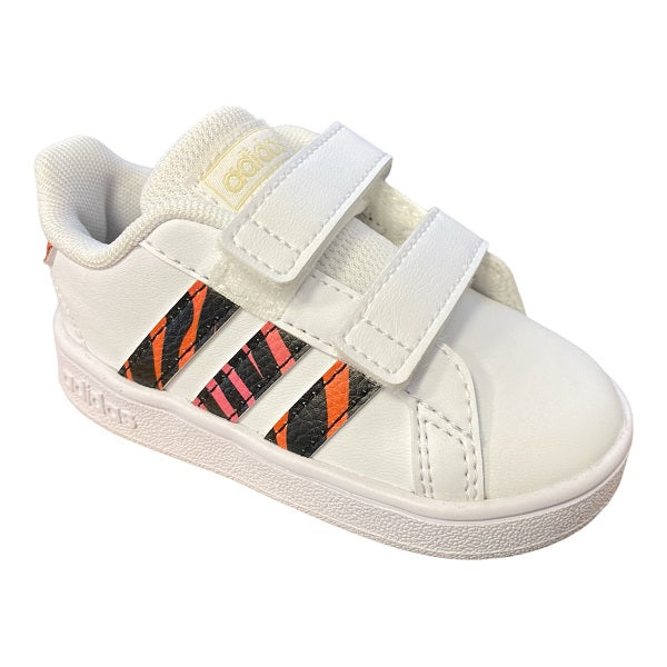 Adidas children's sneakers Grand Court CF I GZ1079 white-black