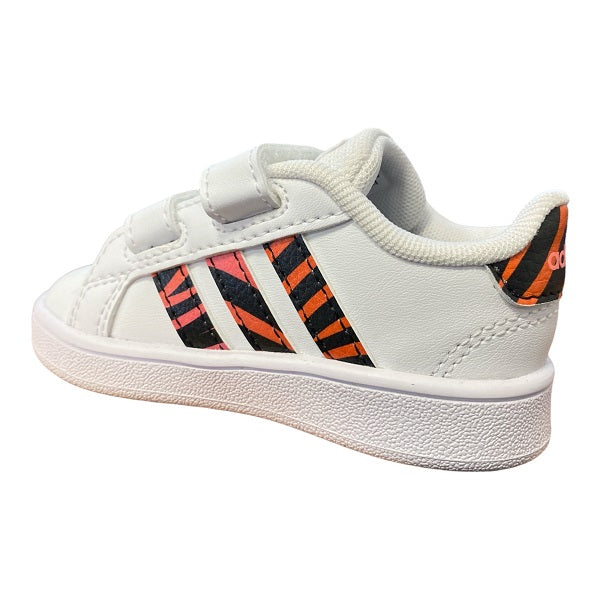 Adidas children's sneakers Grand Court CF I GZ1079 white-black